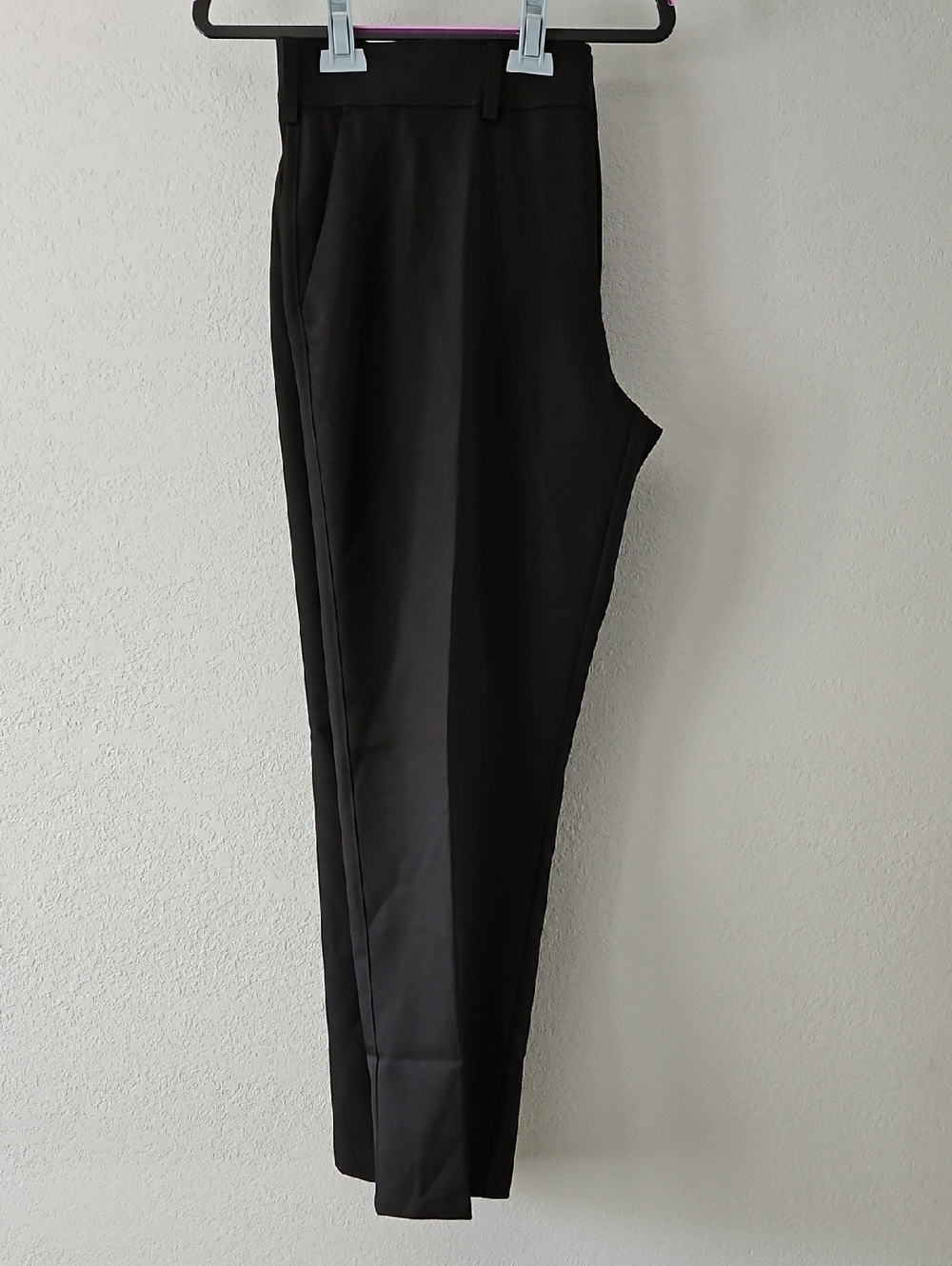 Haggar Black Formal Dress Pants Modern Flex Straight Fit 42x30